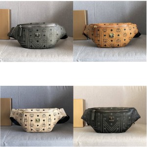 mcm official website rivet Stark belt bag chest bag in Visetos