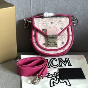 mcm edging Patricia Visetos and leather shoulder bag MWSAAPA09