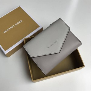 Michael Kors MK official website new plain grain leather 30% wallet