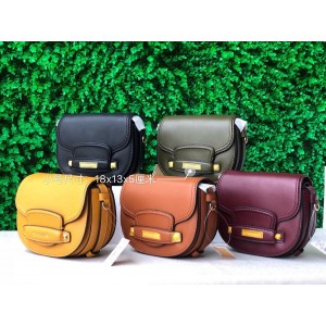 Michael Kors mk women's bag new leather Cary saddle bag