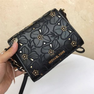 Michael Kors MK Sofia Studded Embroidered Crossbody Chain Bag