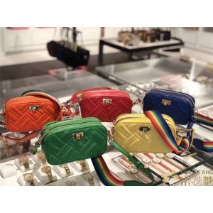 Michael Kors MK handbag rainbow shoulder strap RAINBOW camera bag