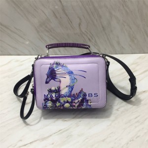 Marc Jacobs MJ painted printing Box Bag lunch box cosmetic bag
