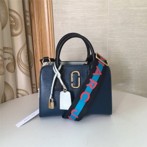 Marc Jacobs MJ Handbag Colorblock Logo Strap Little Big Shot Tote