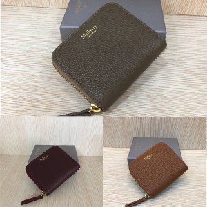 mulberry new grain leather zipper coin purse 4504