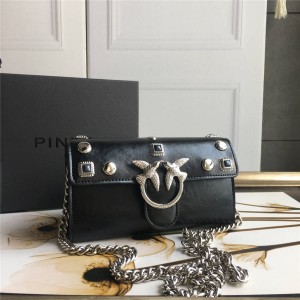 PINKO bag new rivet decorative leather WOC chain wallet handbag