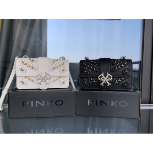 Pinko new bag LOGO chain decoration diagonal shoulder bag