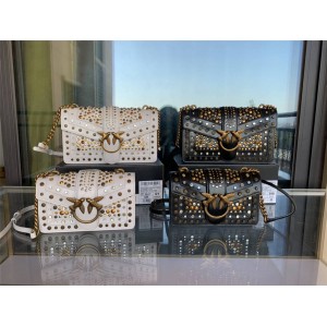 Pinko official website ICON NEW STUDS studded LOVE handbag