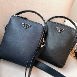 Prada men's bag new leather Brique shoulder bag 2VH066