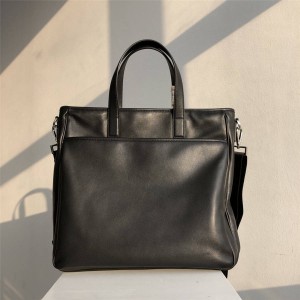 PRADA Men's Bag Leather Briefcase Handbag Messenger Bag
