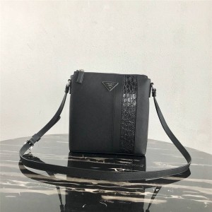 PRADA Men's Bag Saffiano Leather Crossbody Bag 2VH089