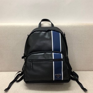 Prada new nylon stitching leather backpack 2VZ066