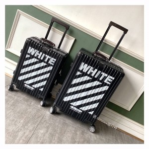 RIMOWA white aluminum magnesium alloy luggage compartment