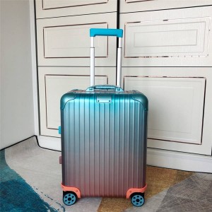 RIMOWA x Alex Israel collaboration gradient color suitcase trolley case