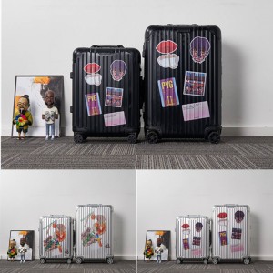 RIMOWA printed Shanghai city series trolley case suitcase luggage