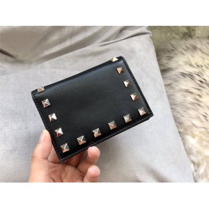Valentino women's short wallet new rivet fold wallet 0250