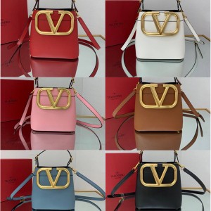 Valentino SuperVee calfskin handbag bucket bag