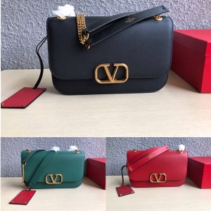 Valentino VLOCK smooth calfskin shoulder bag tofu bag