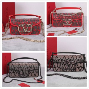 Valentino MINI LOCÒ Bead Piece Embroidered Bead Chain Bag Handheld Shoulder Bag 22028