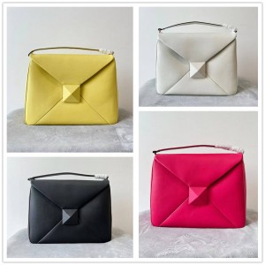 Valentino STUD SIGN Calfskin HOBO Handbag Underarm Bag Shoulder Bag 22001