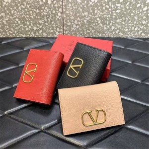 Valentino VLOGO Signature Half Fold Wallet Card Bag