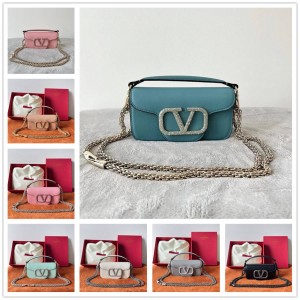 Valentino MINI LOCÒ handbag drill buckle single shoulder bag chain bag 2035