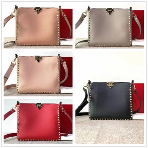 Valentino Rockstudy Hobo Small Rivet Shoulder Bag Briefcase 50031