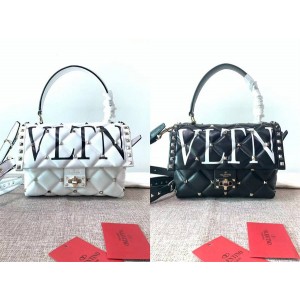 Valentino MEDIUM VLTN CANDYSTUD Letter Printed Candy Bag 0055