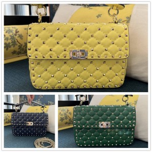 Valentino ROCKSTUD SPIKE Medium Rivet Bag Chain Bag Shoulder Bag 0122