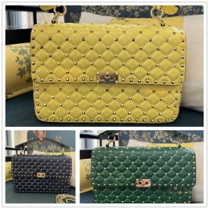 Valentino ROCKSTUD SPIKE Large Rivet Bag Chain Bag Shoulder Bag