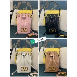 Valentino VLOGO SIGNATURE Soft Sheepskin Mini Bucket Bag 1044