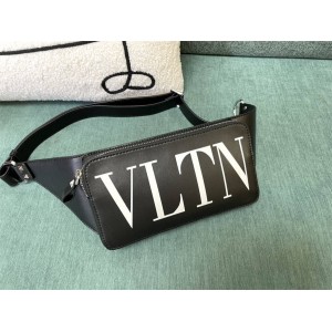 Valentino VLTN letter printed waist and chest bag 0056