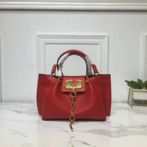 VALENTINO handbag VLOGO ESCAPE grain calf leather small shopping bag