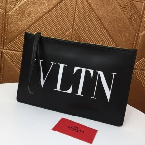 VALENTINO GARAVANI Men's Leather VLTN Clutch