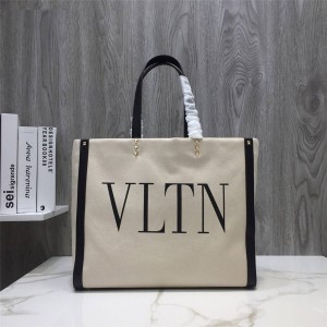 Valentino handbag Grand Plage VLTN canvas tote bag