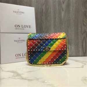 Valentino GARAVANI colorblock ROCKSTUD SPIKE shoulder bag