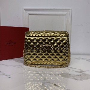 Valentino official website ROCKSTUD SPIKE medium snake shoulder bag