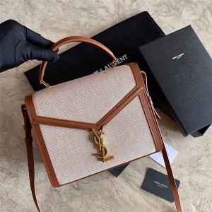ysl Saint Laurent CASSANDRA medium canvas and leather handbag 532752