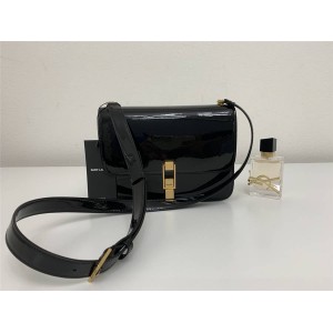 ysl Saint Laurent patent leather CARRE SATCHEL shoulder bag 585060