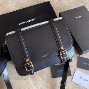 YSL Saint Laurent SCHOOLBAG mini shiny leather shoulder bag 6054181