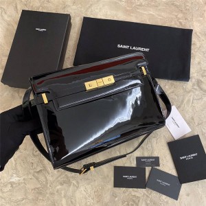 YSL Saint Laurent MANHATTAN Patent Leather Shoulder Bag 553742