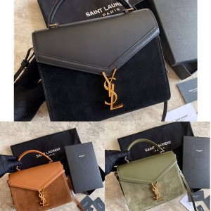 ysl Saint Laurent suede CASSANDRA medium handbag 578000/532752