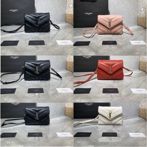 ysl Saint Laurent small leather shoulder bag LOULOU Y sewing bag 467072