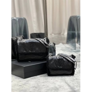 Saint Laurent YSL 633151 633158 NIKI New Wool Oil Wax Leather Shoulder Bag