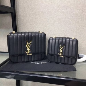 YSL Saint Laurent handbag VICKY quilted lambskin chain bag 532612/5325950