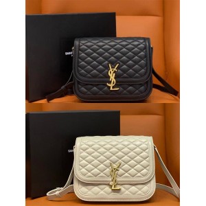 Saint Laurent YSL 733704 SOLFERINO Quilted Sheep Leather Medium Diamond Shoulder Bag