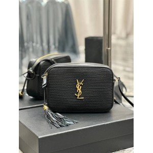 YSL Saint Laurent 520534 LOU New Woven Tassel Camera Bag