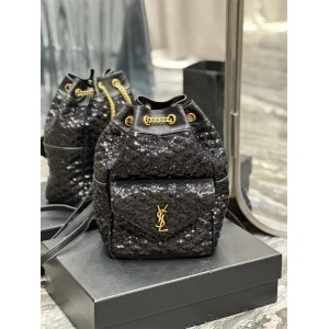 YSL Saint Laurent 672609 JOE Beaded Sequin Backpack