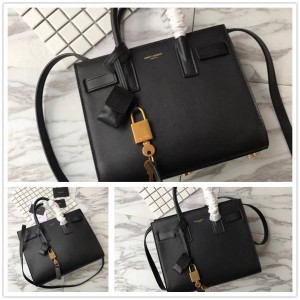 YSL Saint Laurent 392035/421863/378299SAC DE JOUR Smooth Leather Organ Bag 398711/398710/398709