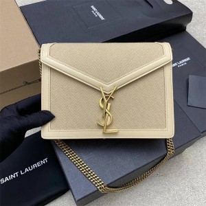 Saint Laurent YSL532750 CASSANDRA MONOGRAM linen chain bag